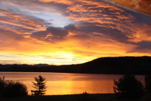 Sunrise at Horsefly Lake