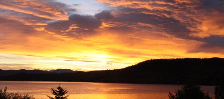 Sunrise at Horsefly Lake